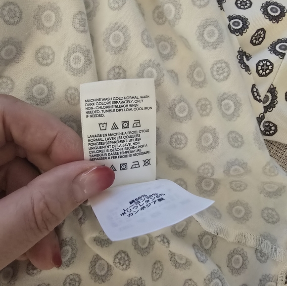 Land's End 1X Modal Blend Jersey Front Tie Top - Picture 4 of 9